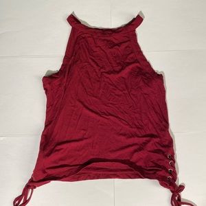 Tank top with tied ends